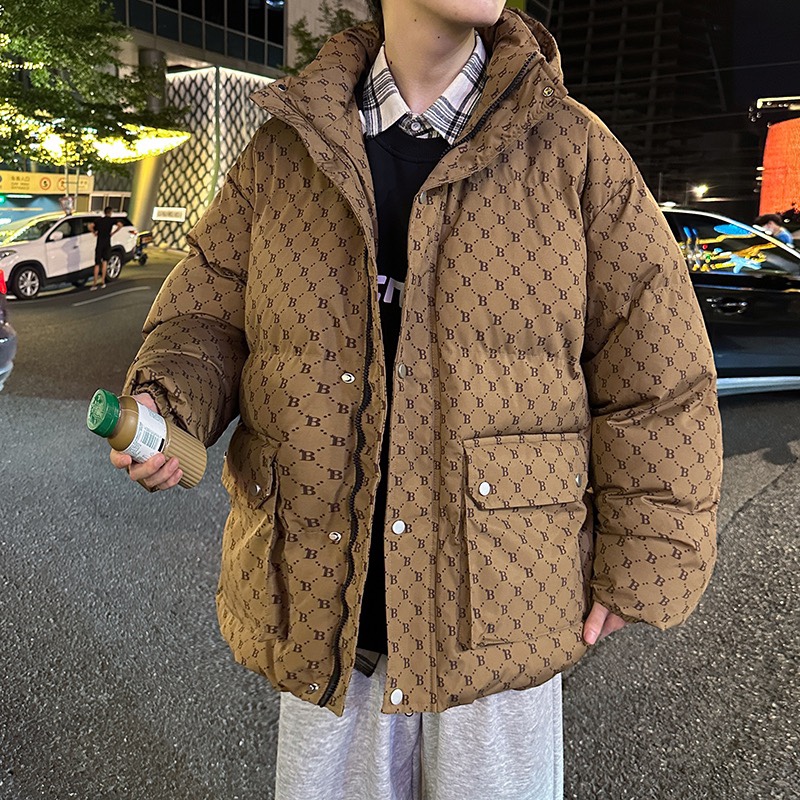 MLB NY couple hooded cotton jacket