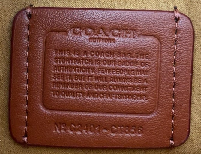 Coach CT856 Tabby Signature bag