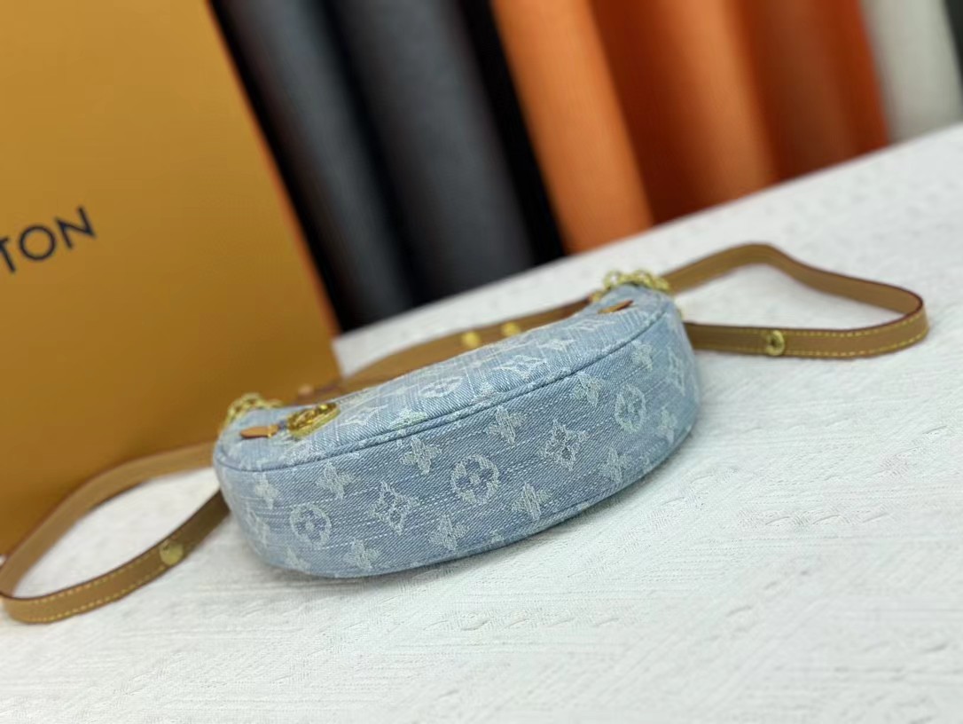 Louis Vuitton denim Moon Odeo Moneygram bag
