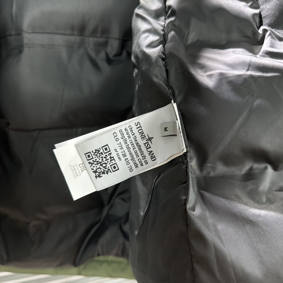 STONE ISLAND Graphene heated down cotton jacket