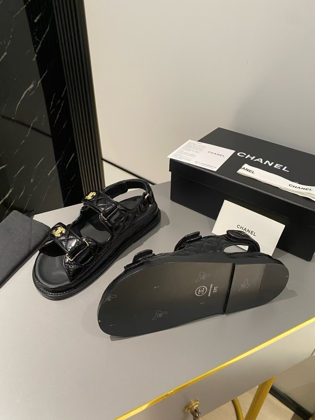 Chanel top version Classic Beach Shoes