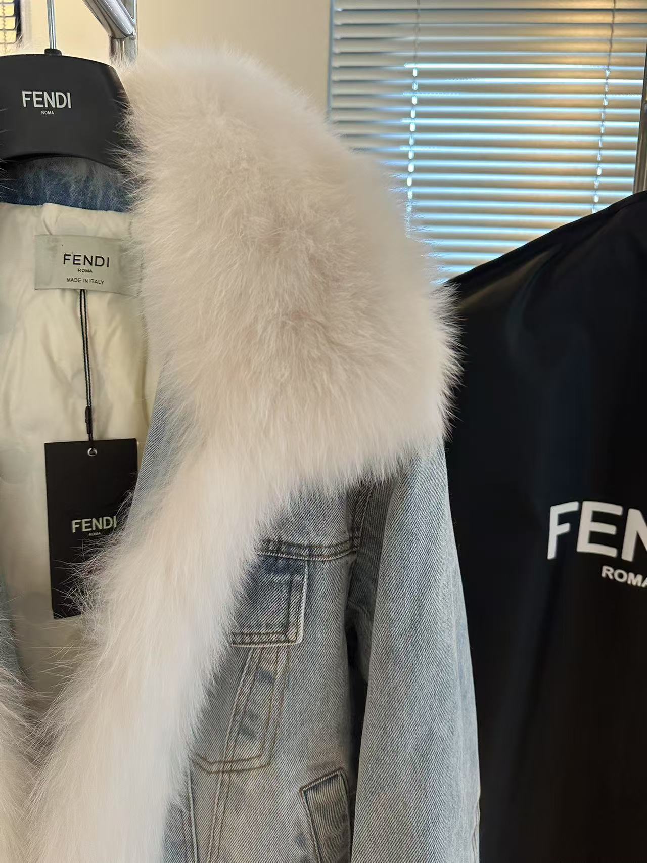 Fendi Fox fur denim fur