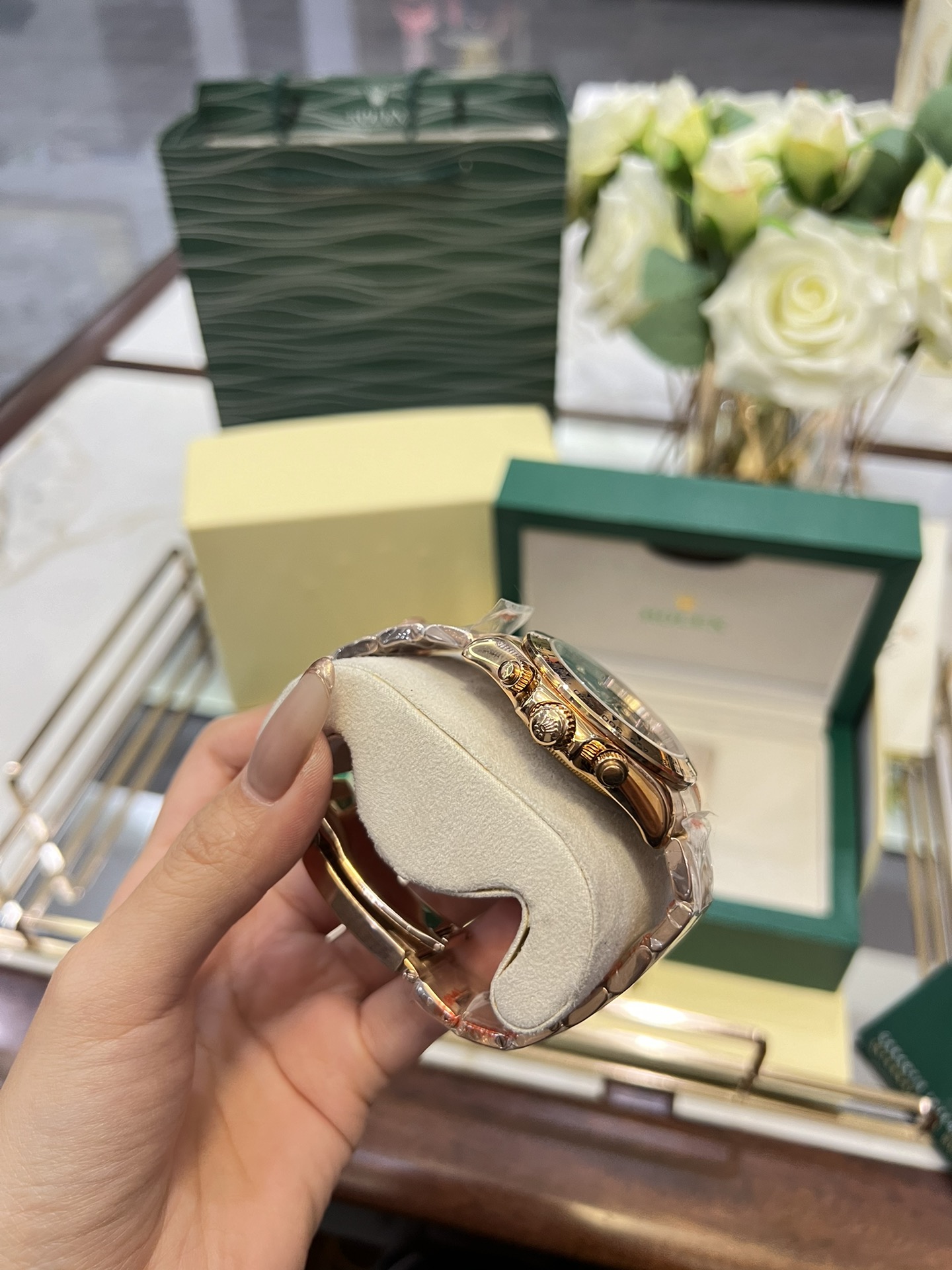 Replica Rolex Everose Gold Cosmograph Daytona 40 Watch