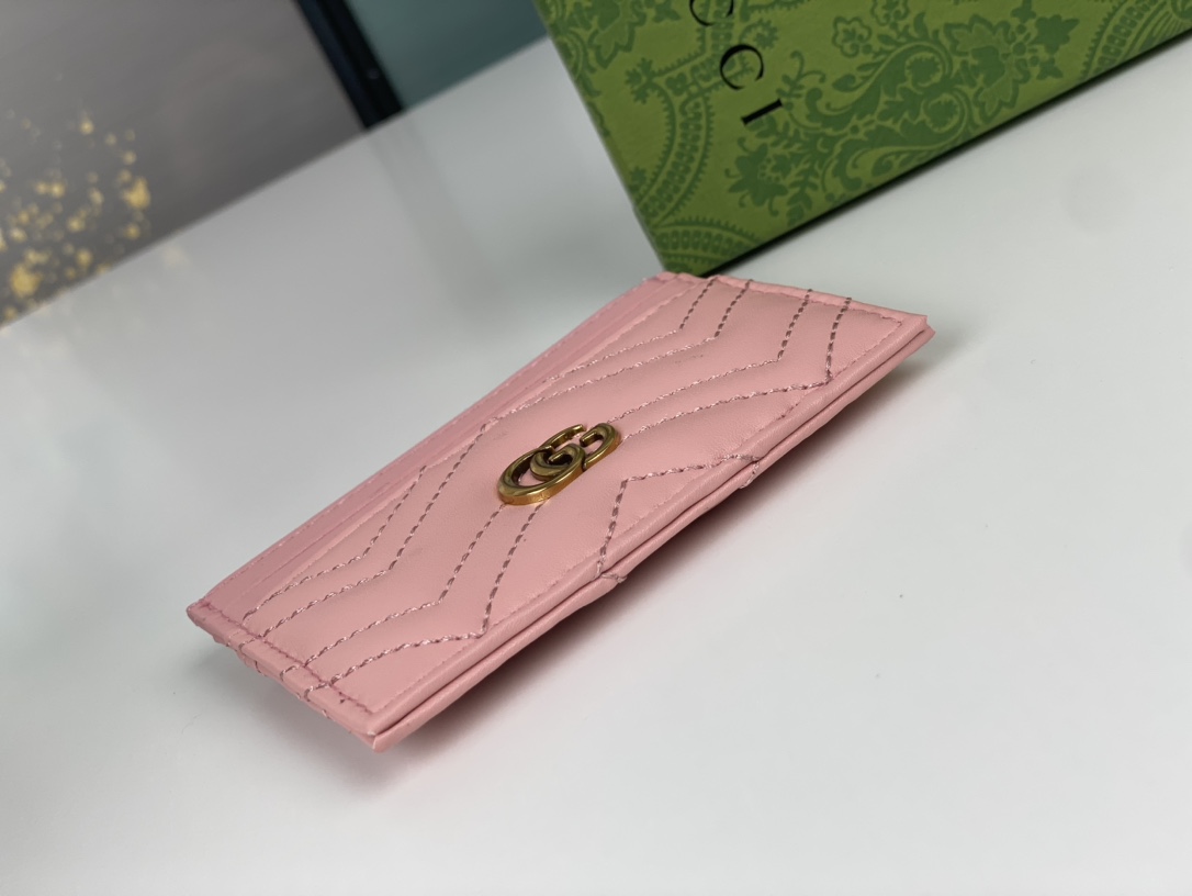 Replica Gucci GG Marmont Women Real Leather Card Bag