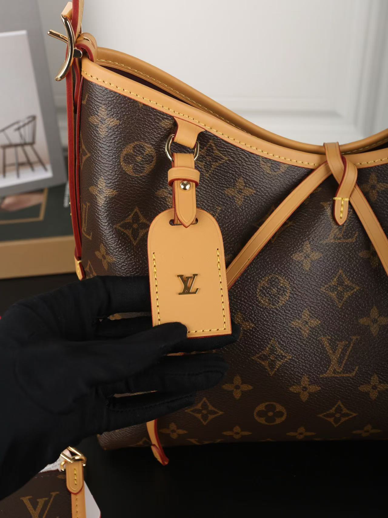 LV Carryall shopping Handbag shoulder carrier bag