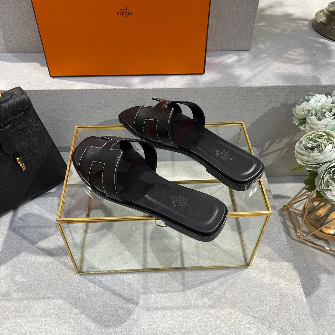 Hermes high version slippers