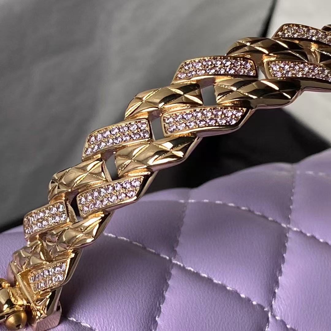 CHANEL Sheepskin CFmini Bag 12A Top Quality