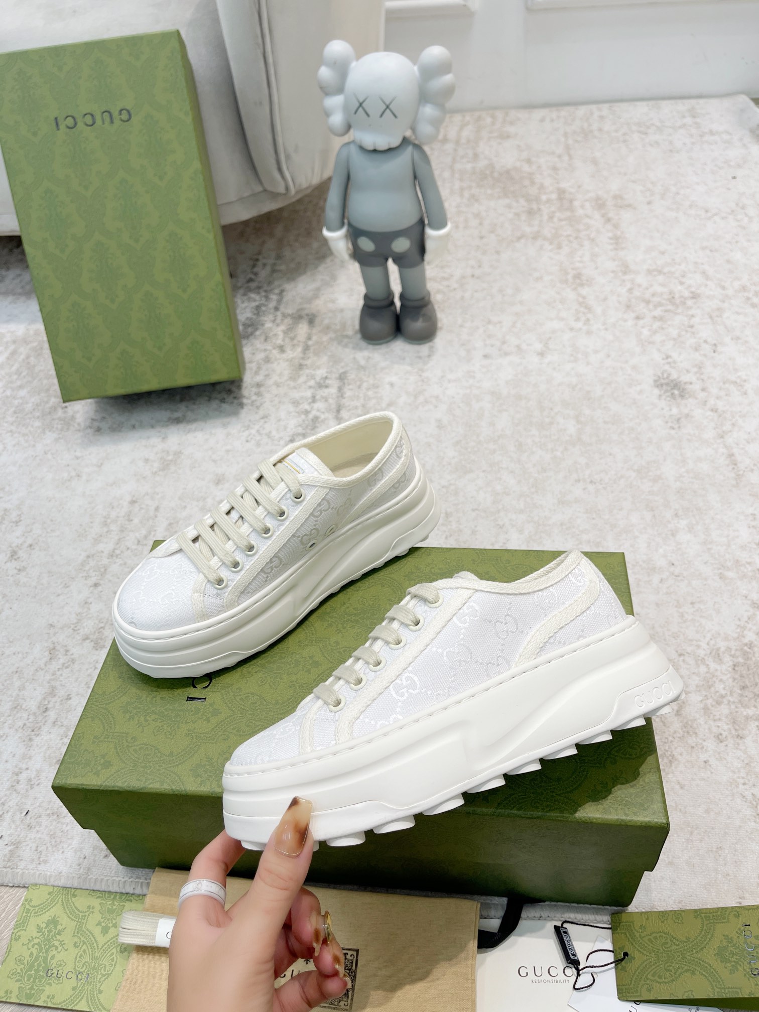 Gucci GG Printed Platform Sneakers for Women