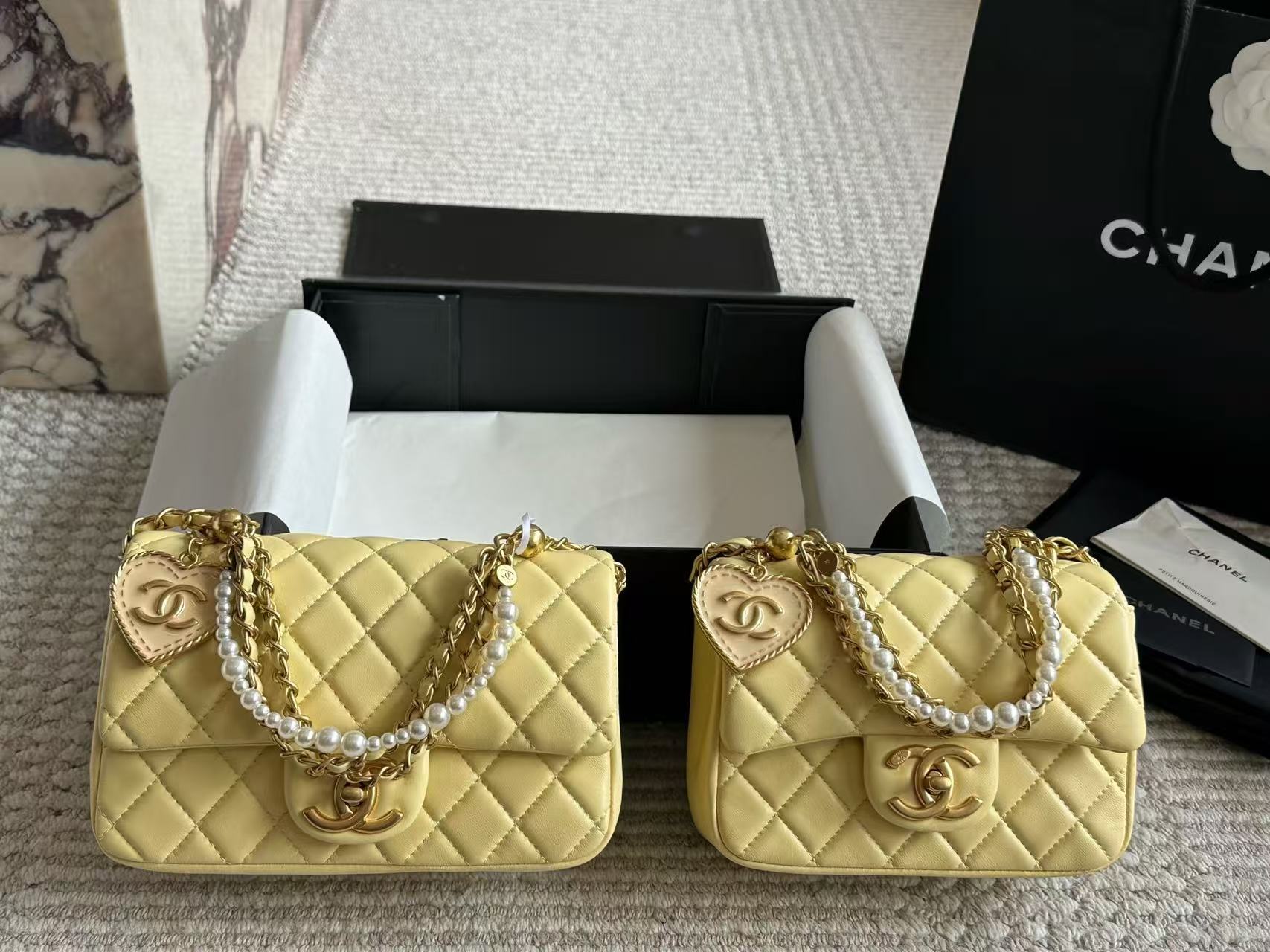 Chanel 24p pearl bag