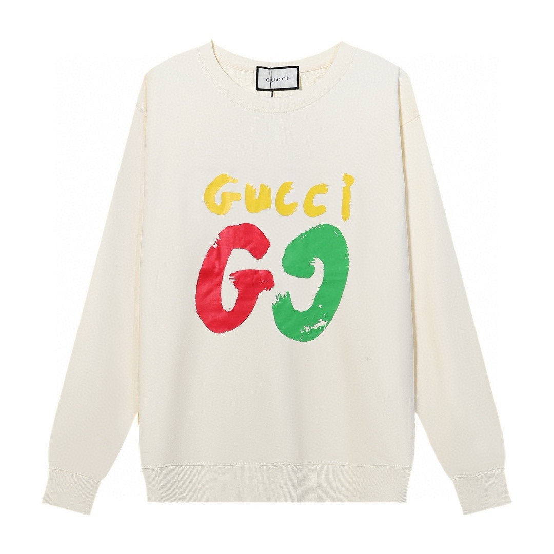 Replica GUCCI printed crew-neck hoodie