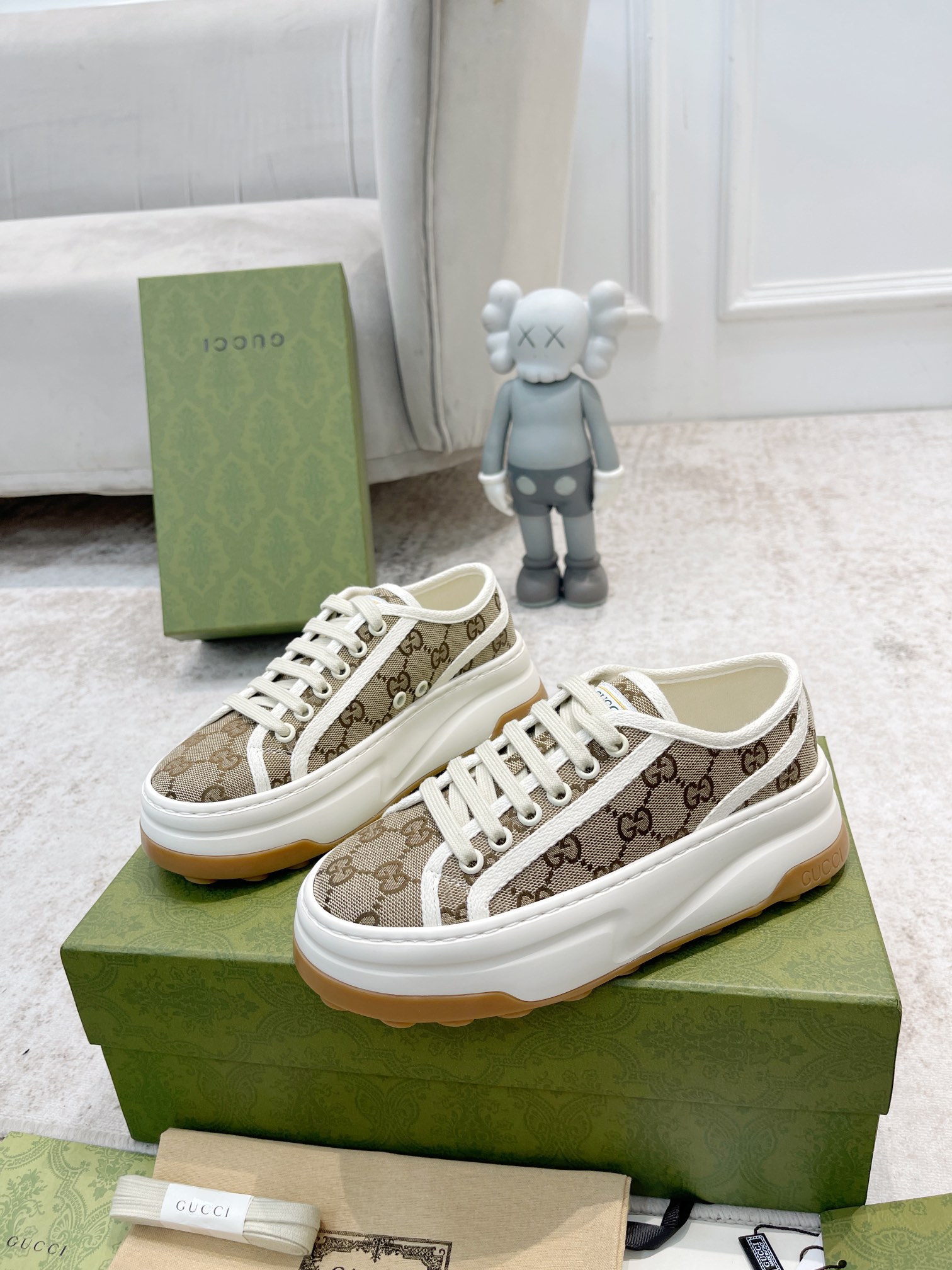 Gucci GG Printed Platform Sneakers for Women