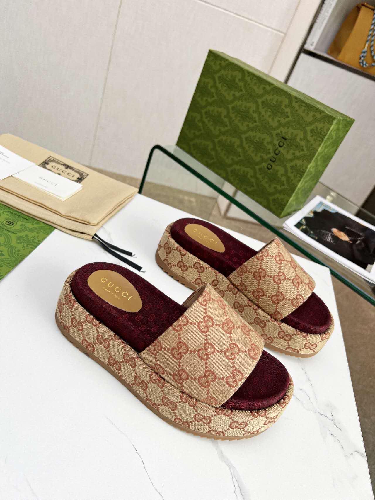 Gucci slipper 6 centimeters high