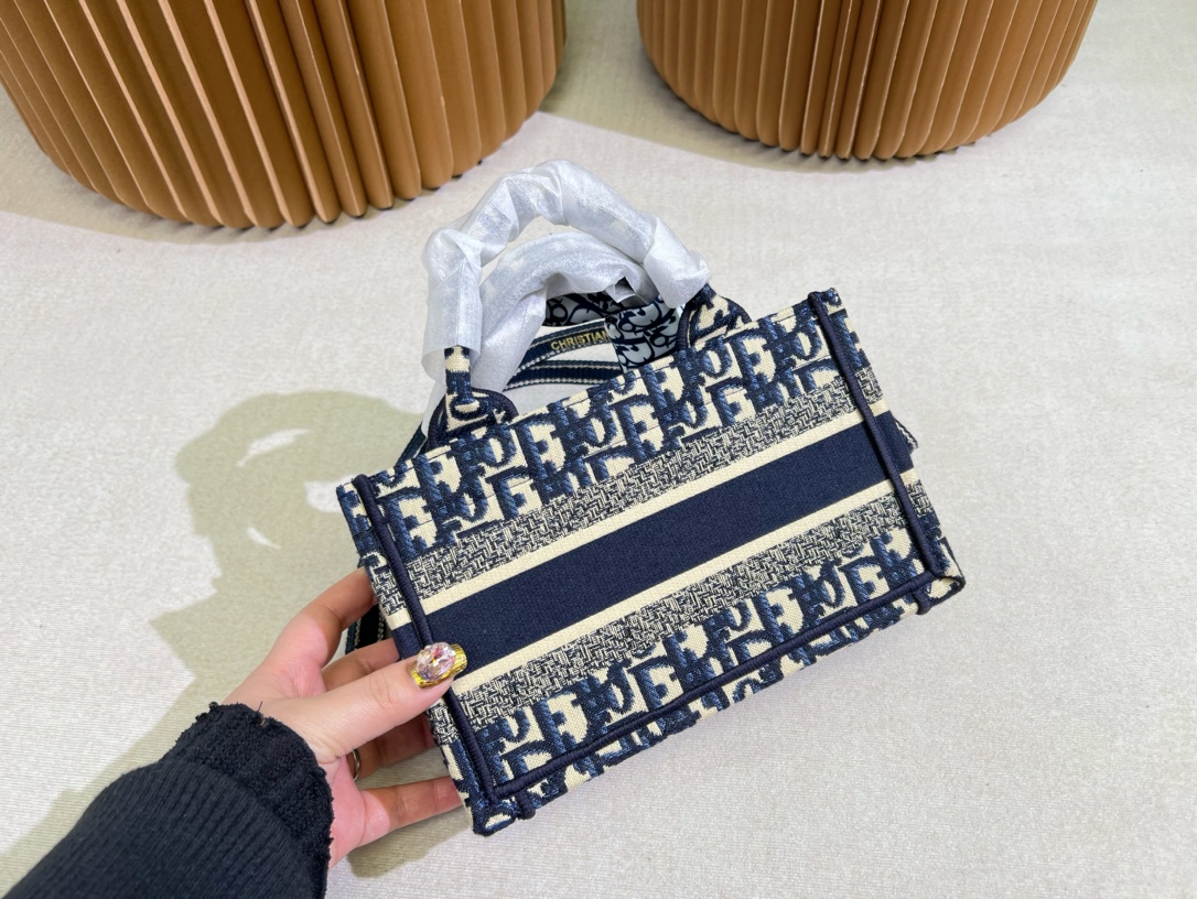 Replica DIOR Book Tote Oblique Canvas Mini Bag