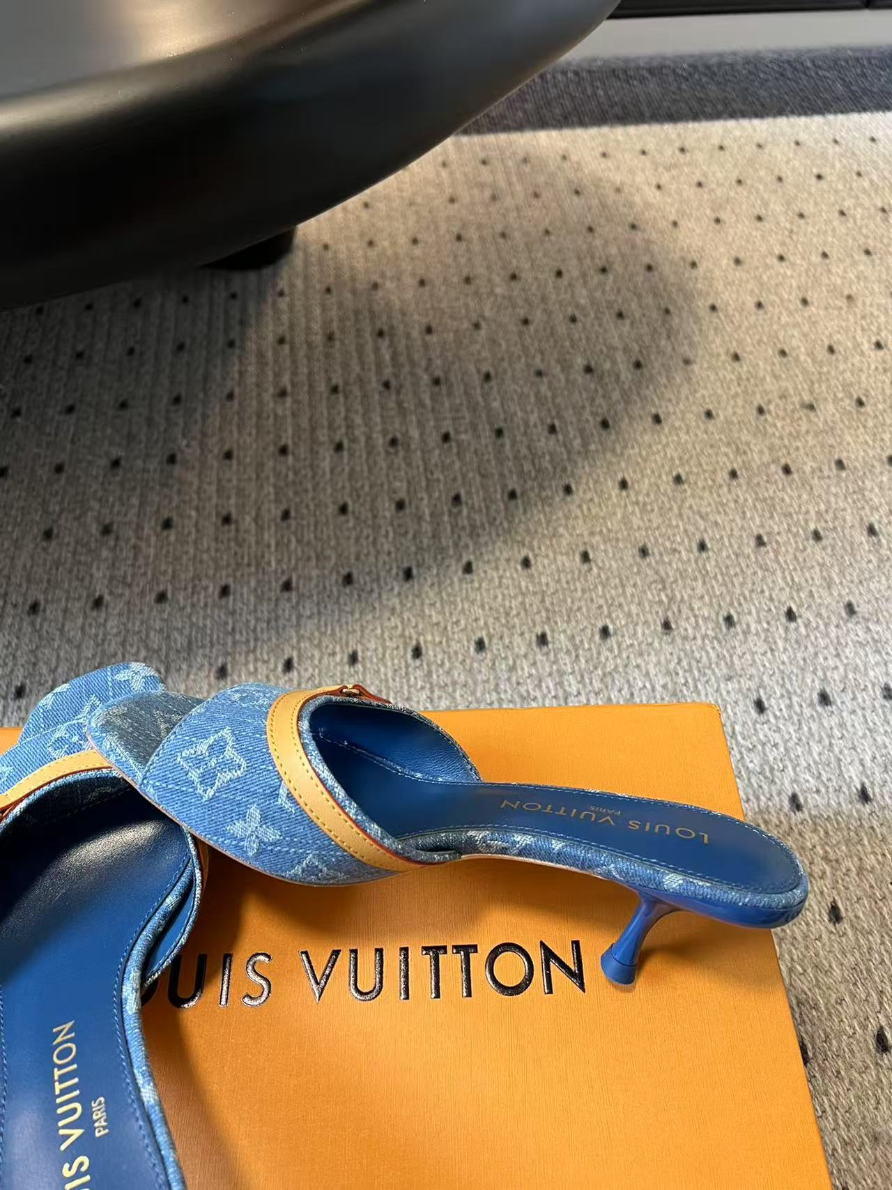 Louis Vuitton denim sandals