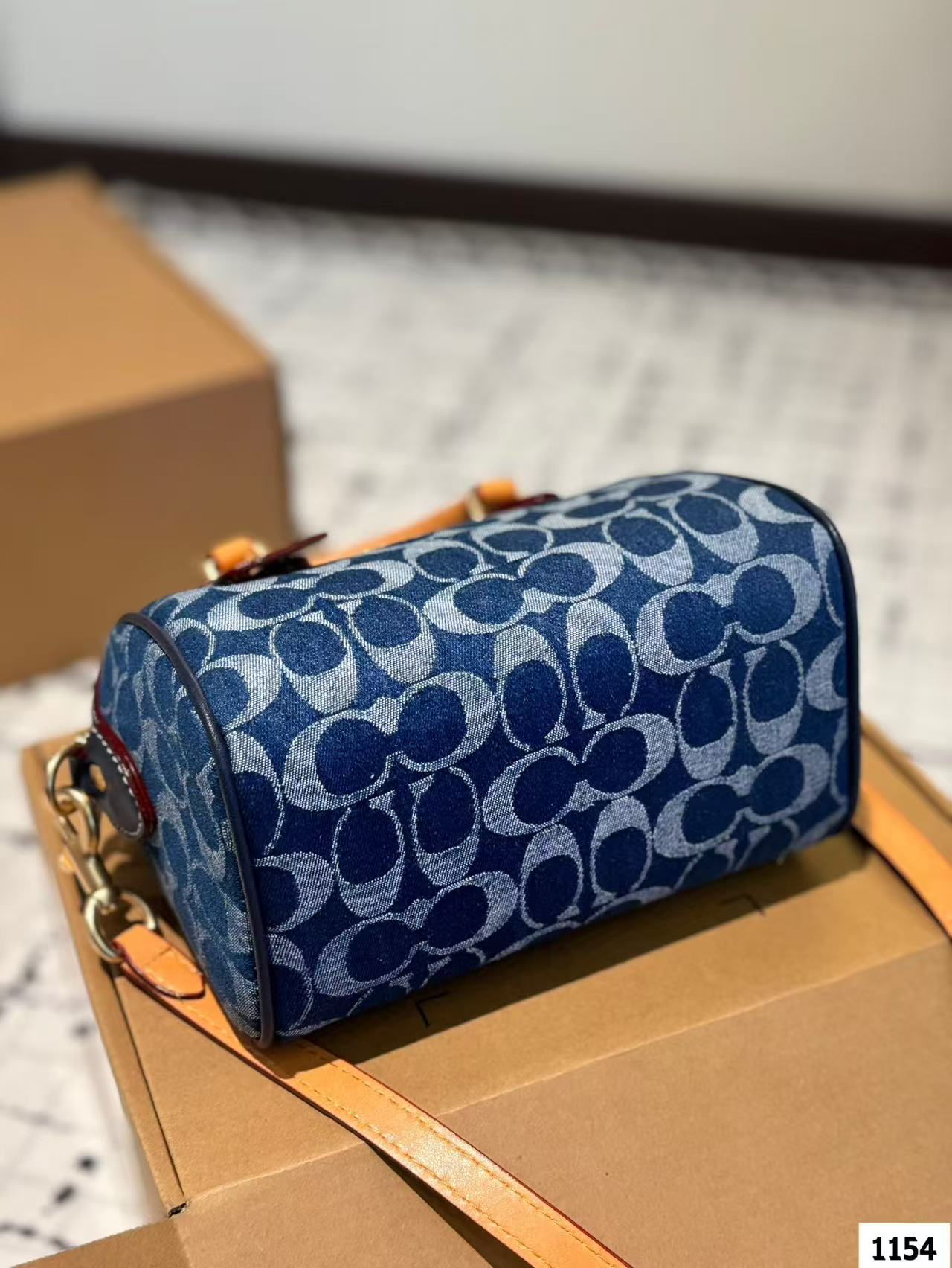 Coach Denim Pillow Bag