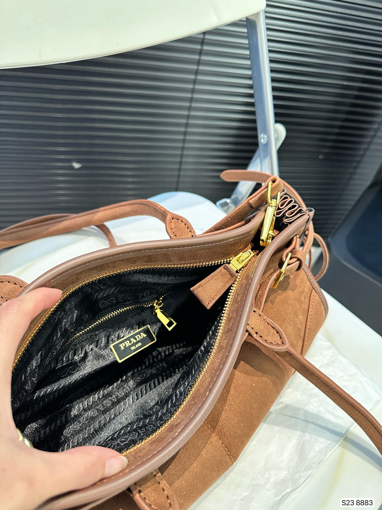 High quality Prada suede soft lux Collection bag
