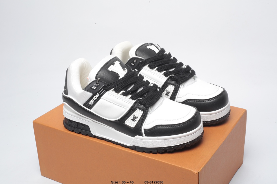 LV Louis vuitton Trail Sneaker Low Casual sports culture All match basketball skate shoes