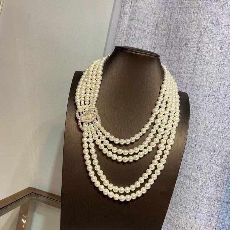 Chanel multi-layered pearl necklace