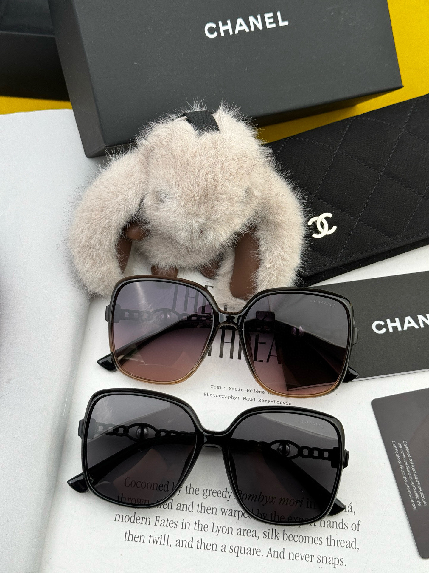 2025 Chanel Pearl Large Frame Polarized Sunglasses