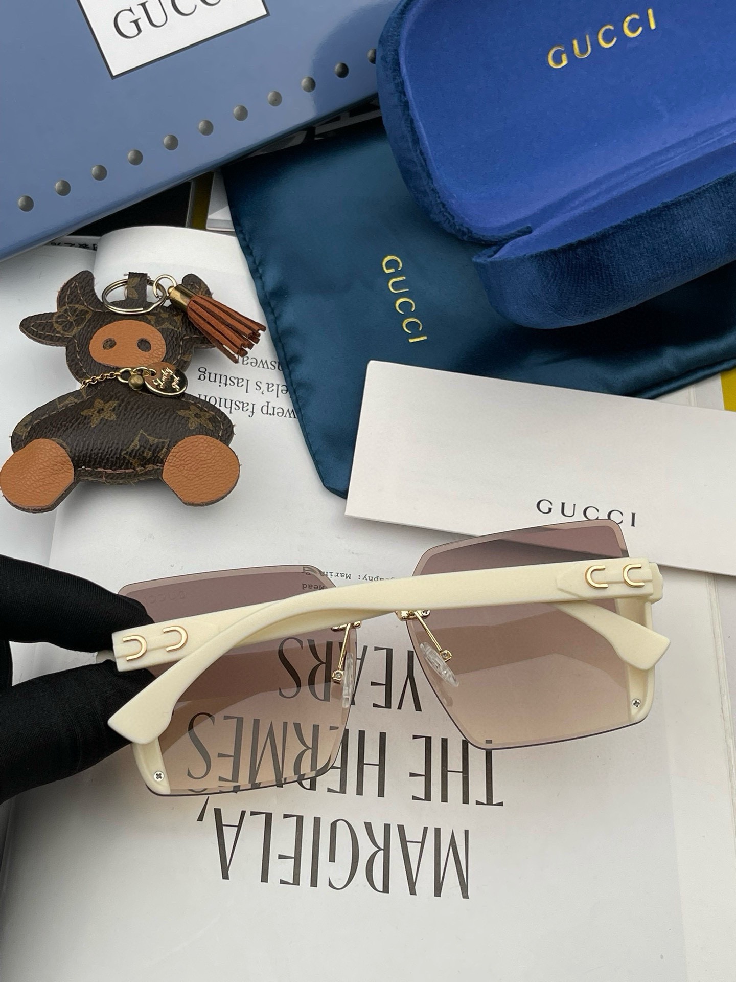 Gucci classic square frame glasses