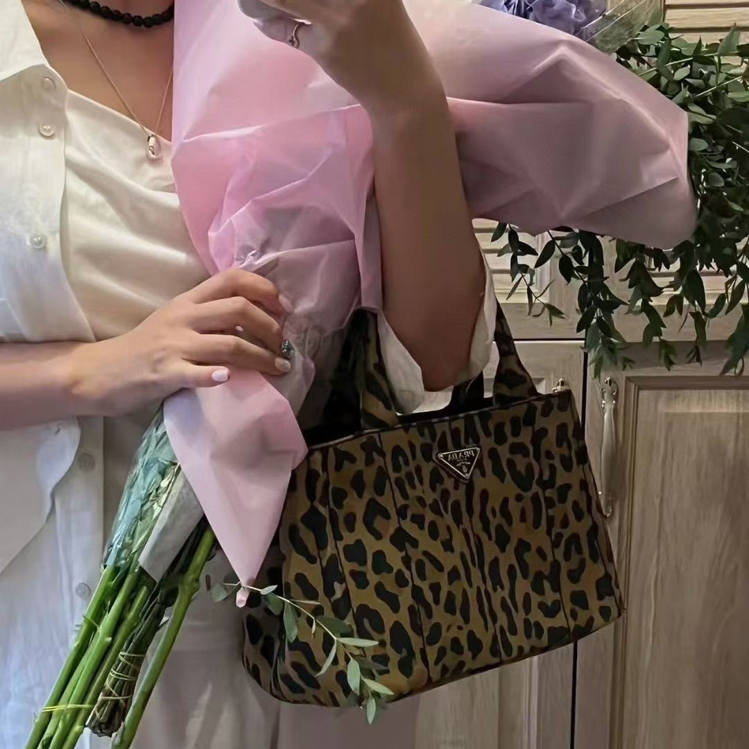 Prada softlux Leopard print handbag