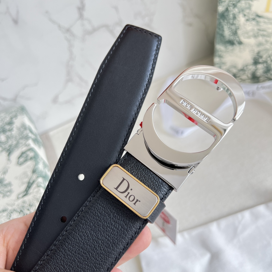 Dior belt  top layer leather