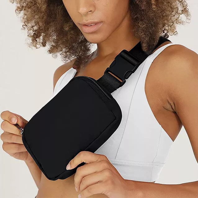 Nylon crossbody waist bag