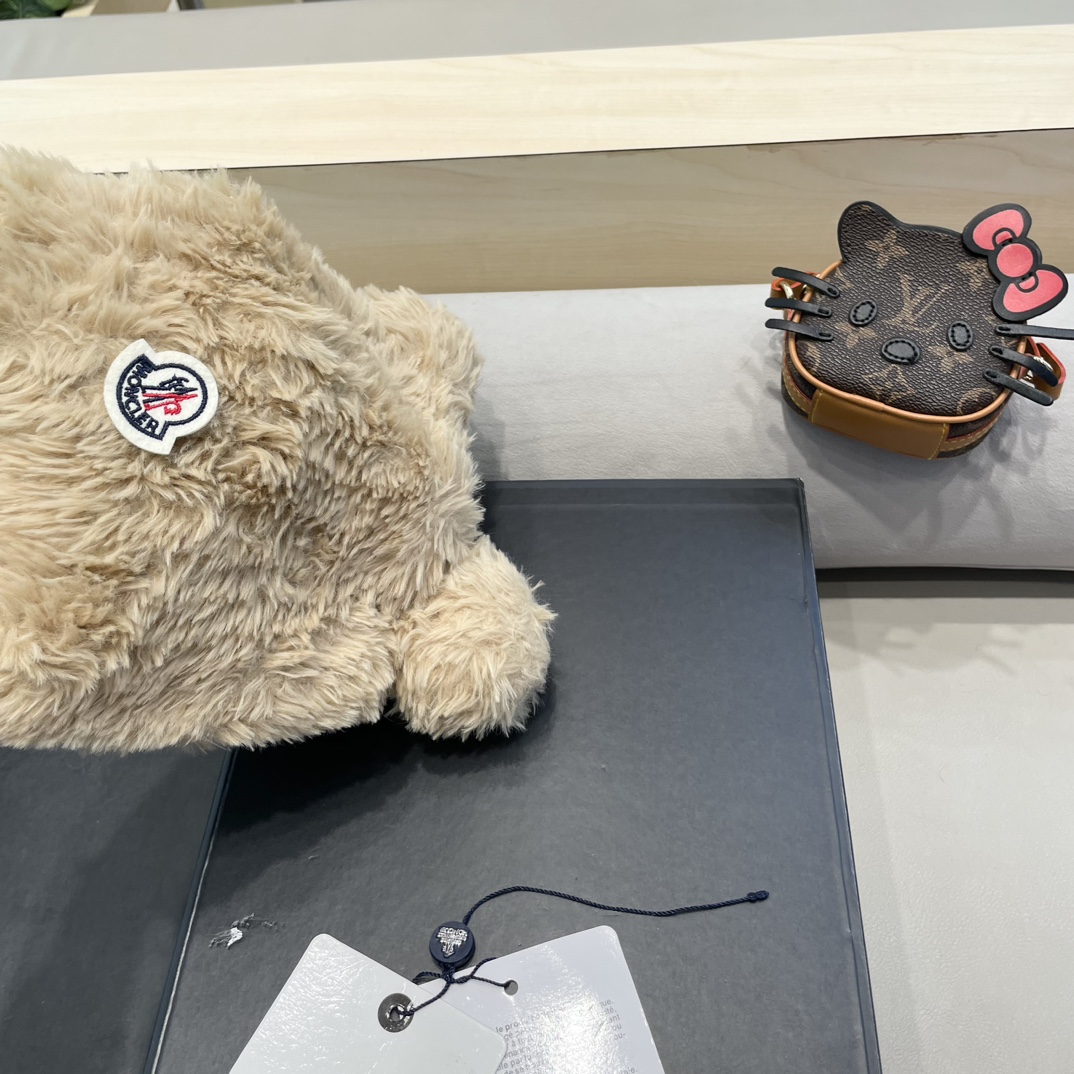 Moncler Little Bear Ears Plush Hat