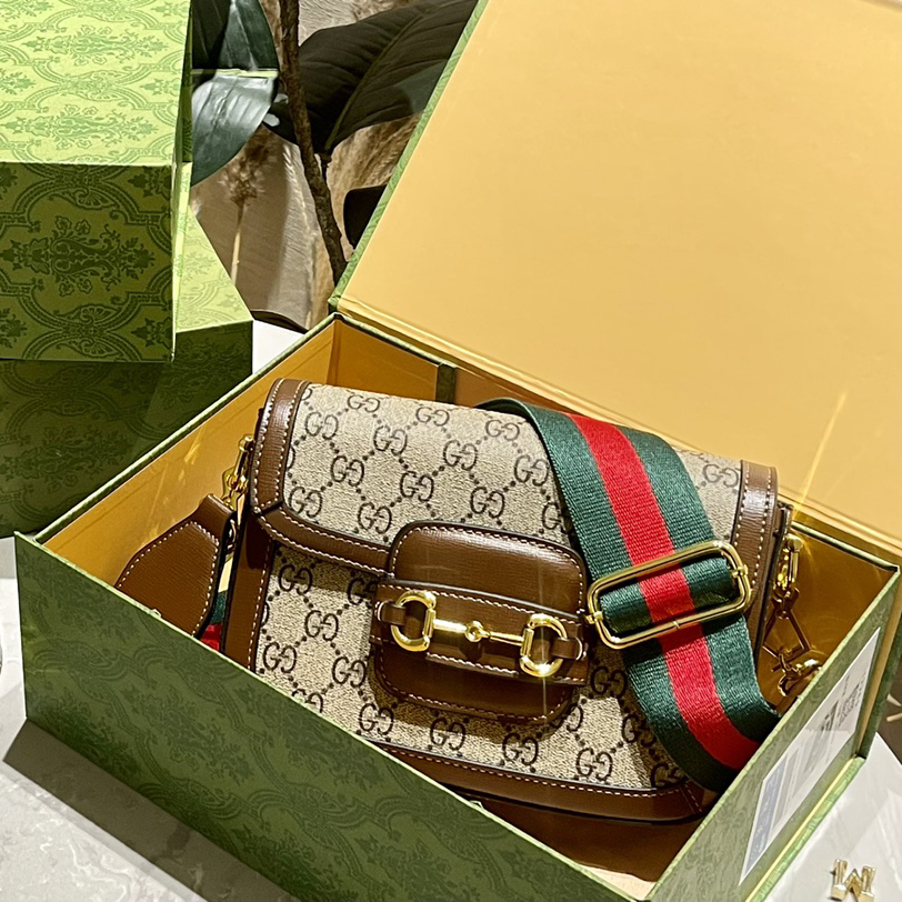 Gucci 1955 Horsebit Monogram saddle bag