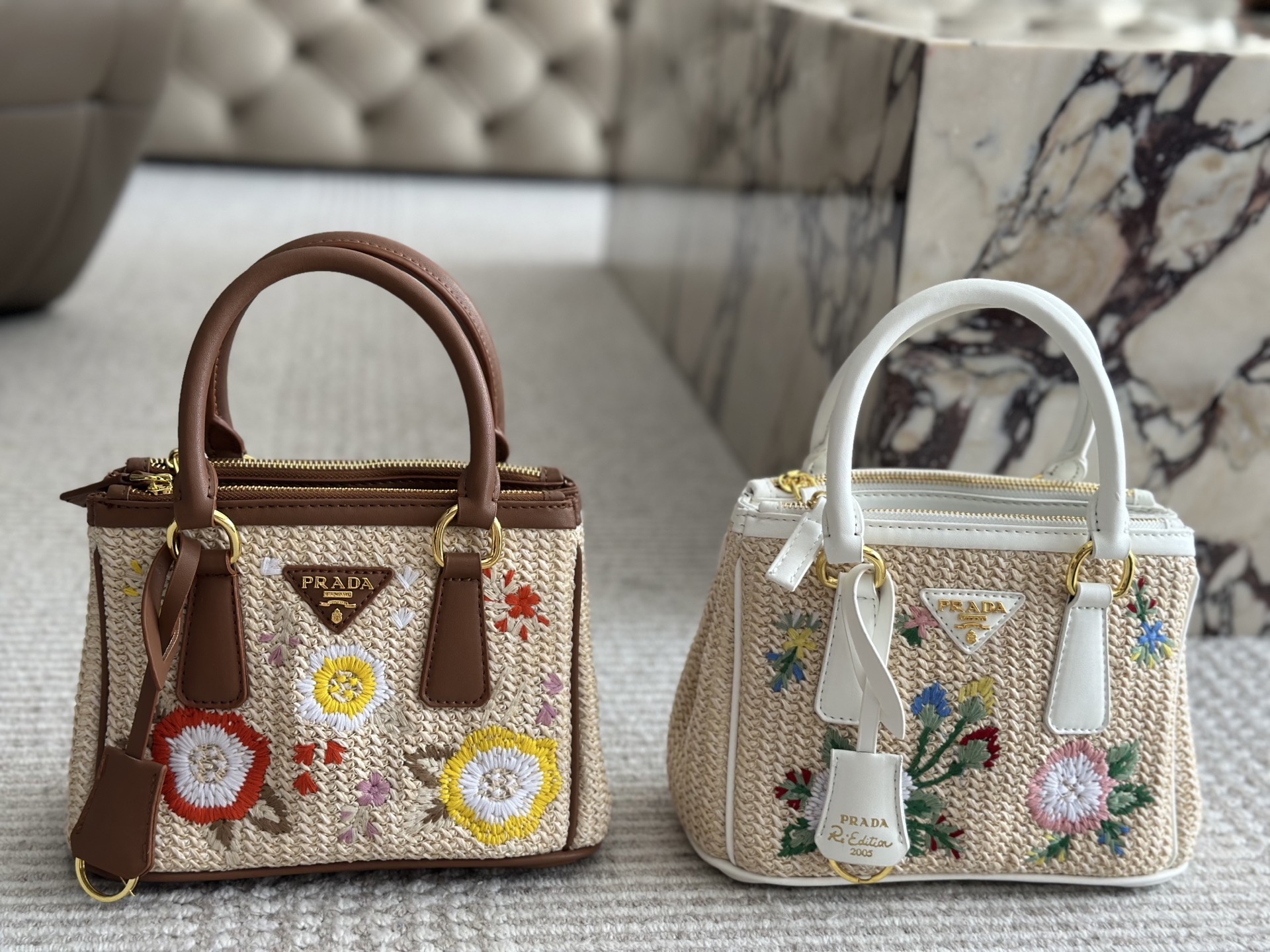 Replica -Prada Beautiful straw bag