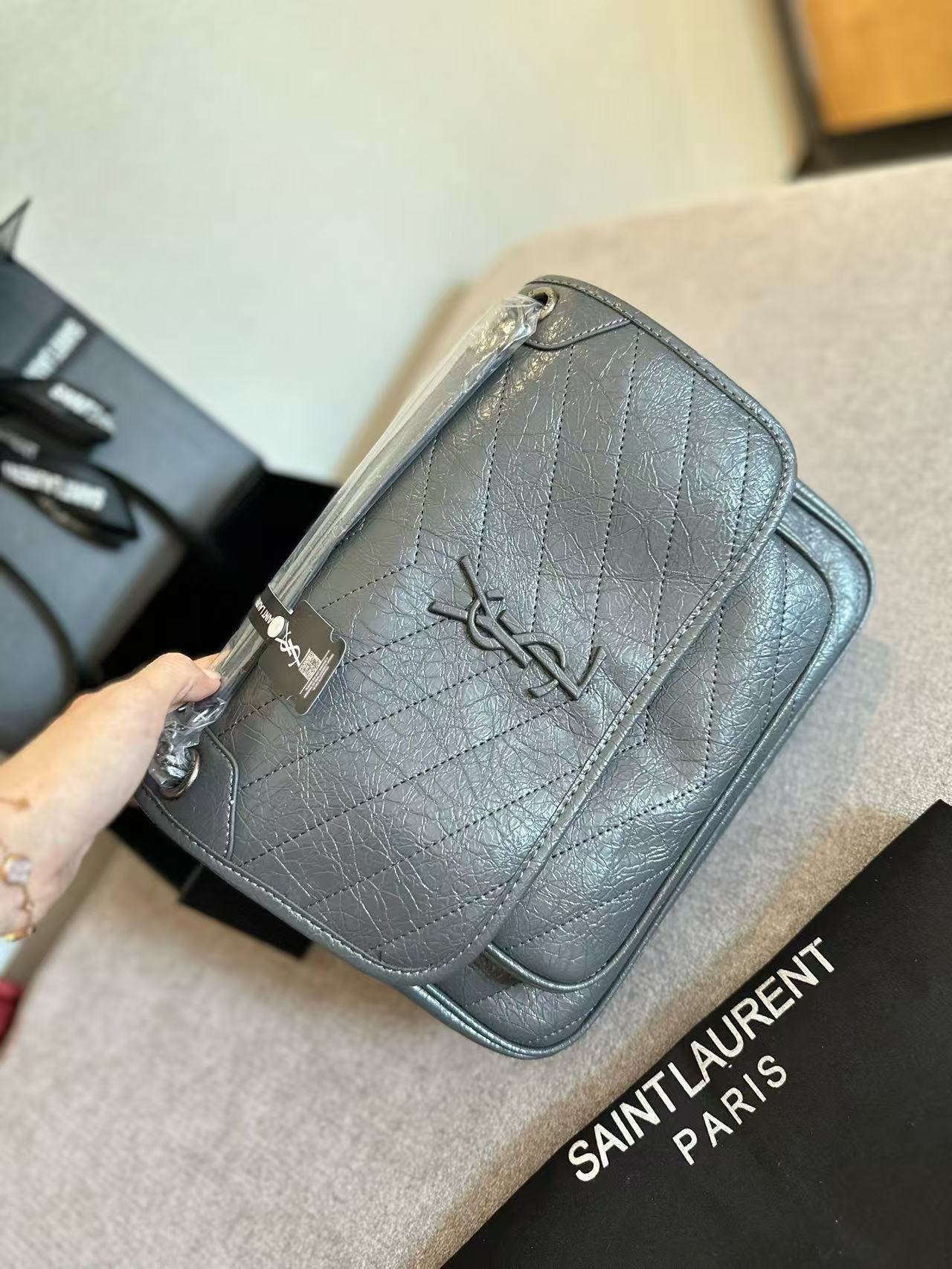 YSL Niki Monogram Logo Bag