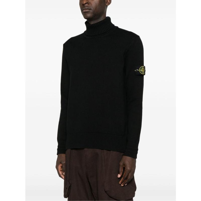 Stone Island Men's black sports shirt