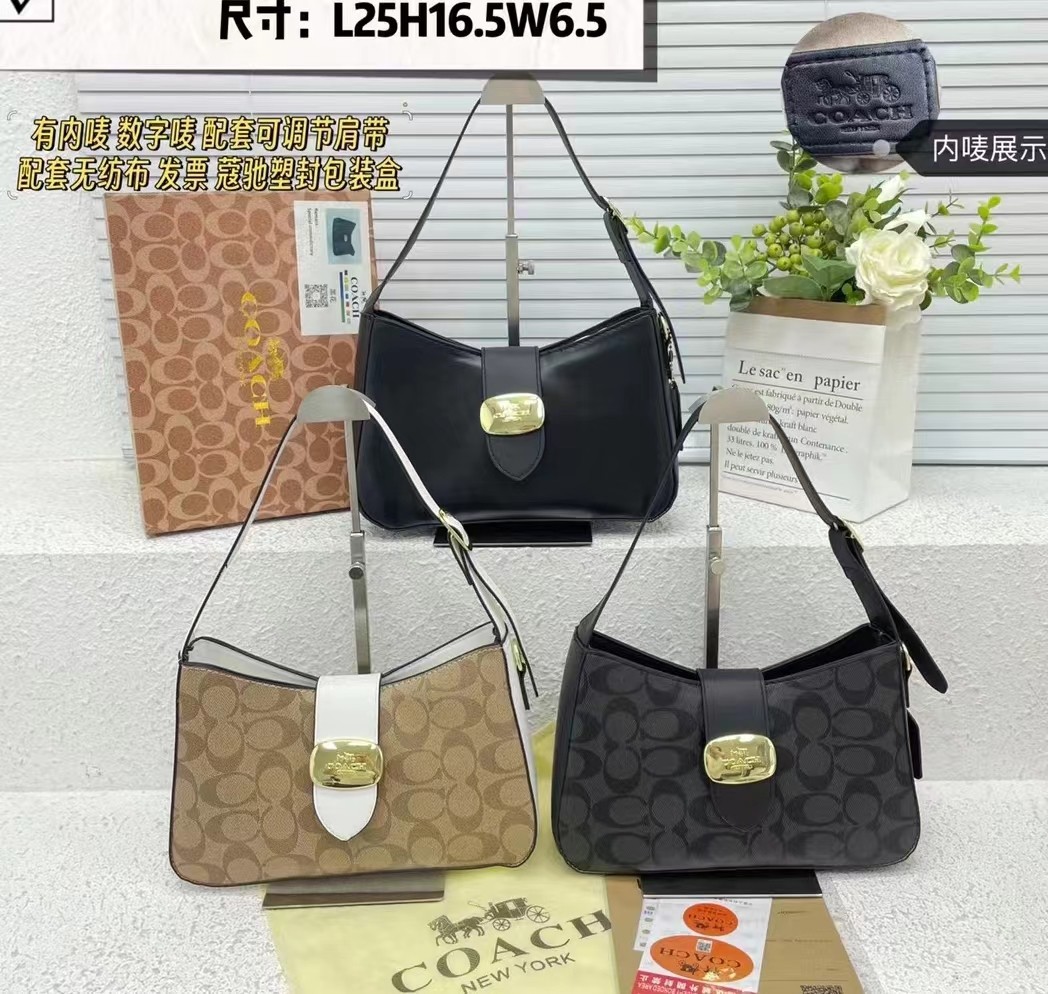 Coach shoulder armpit handbag