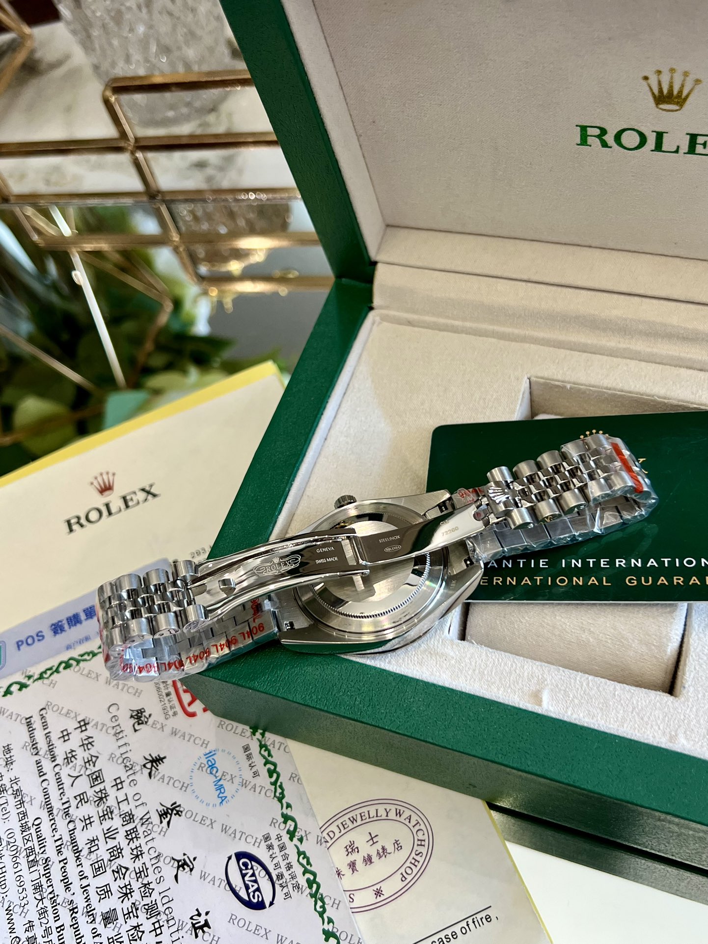 Replica Rolex Datejust Blue Dial Jubilee 18K White Gold Bezel Watch