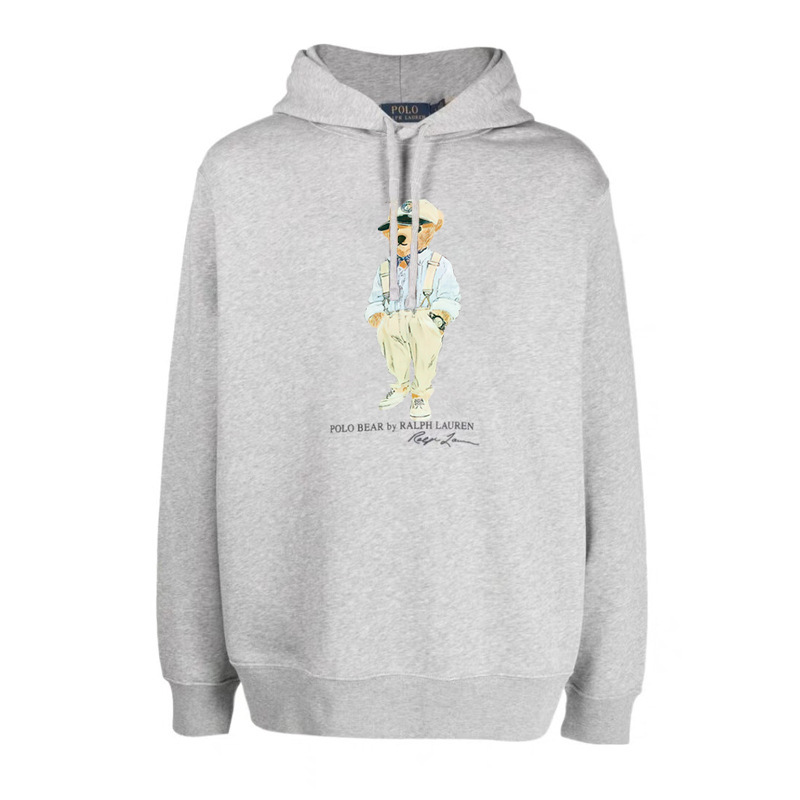 24 year Polo Bear hooded Ralph Lauren bear pullover hooded fleece sweatshirt
