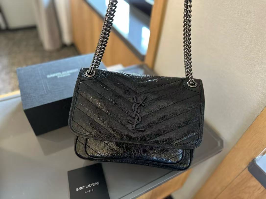 YSL Niki Monogram Logo Bag