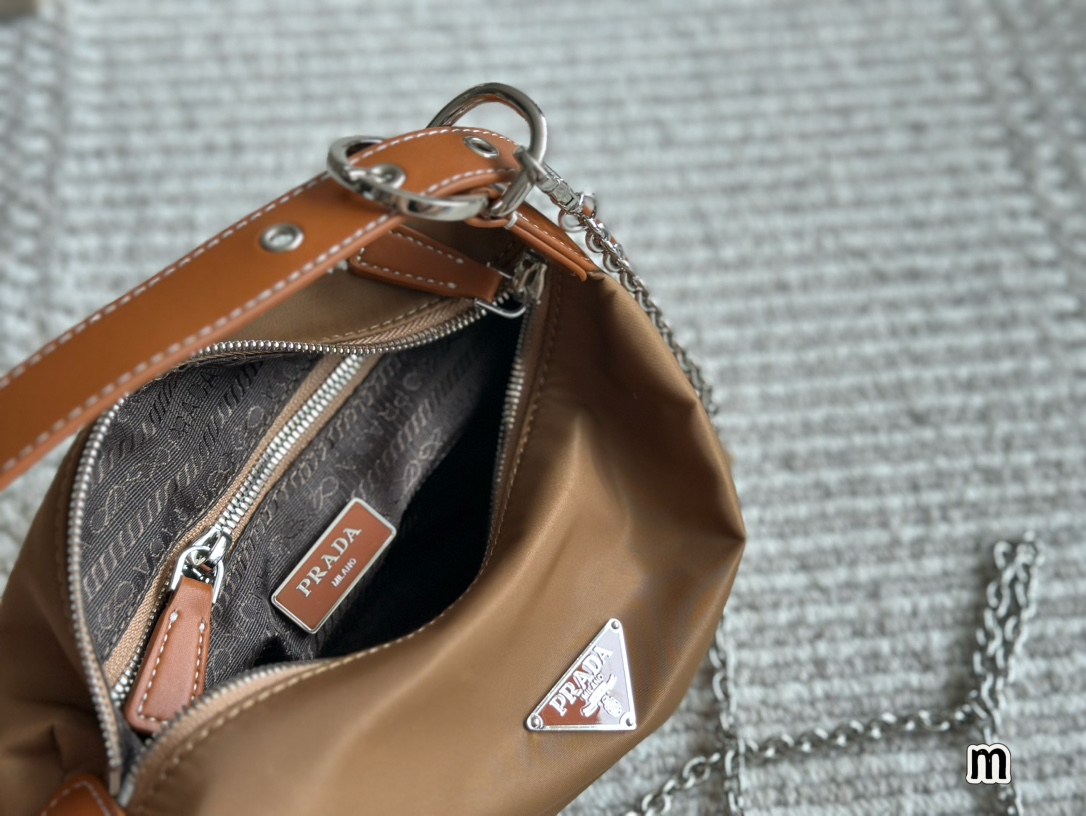 Prada Dumpling Bun chain handbag