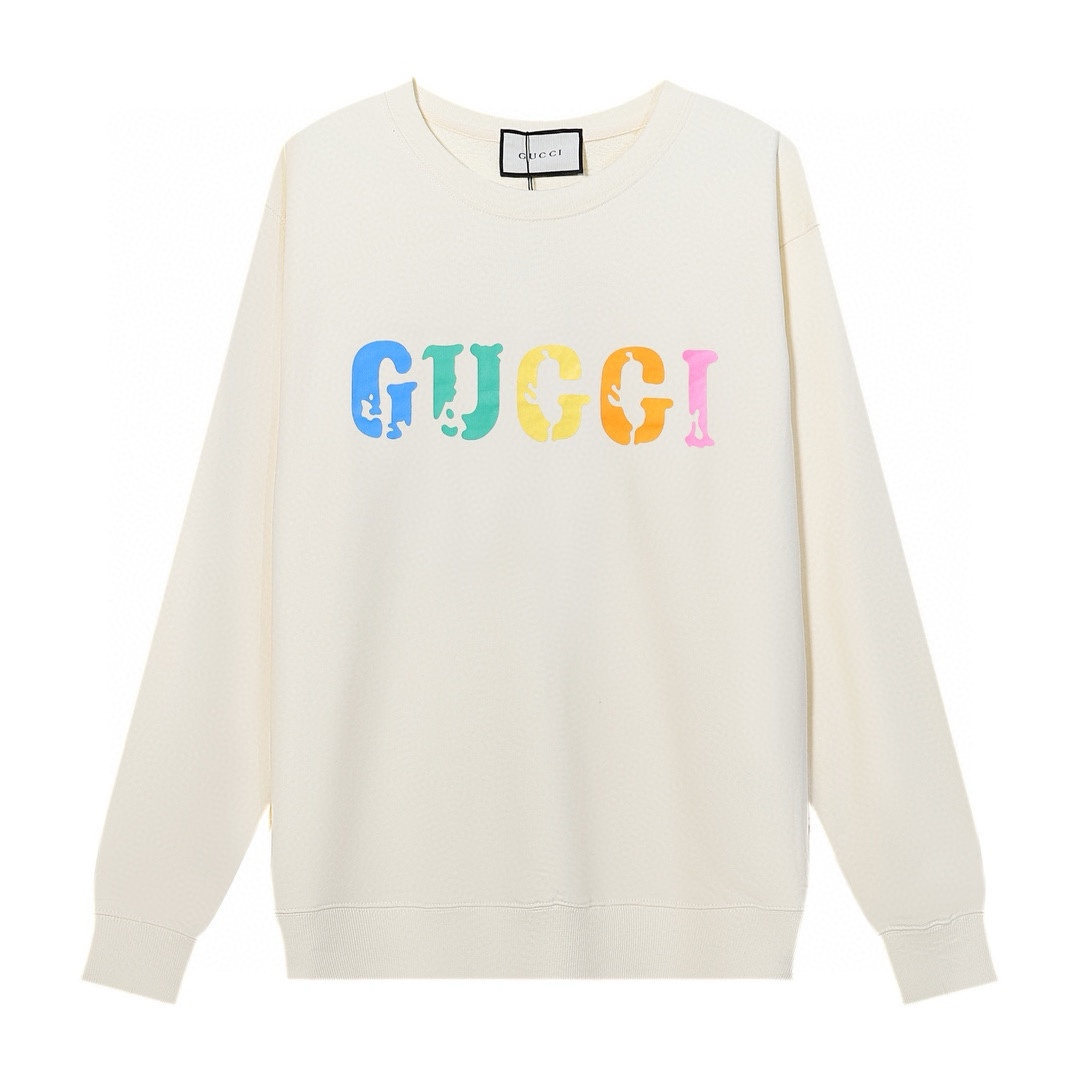 Replica GUCCI printed crew-neck hoodie