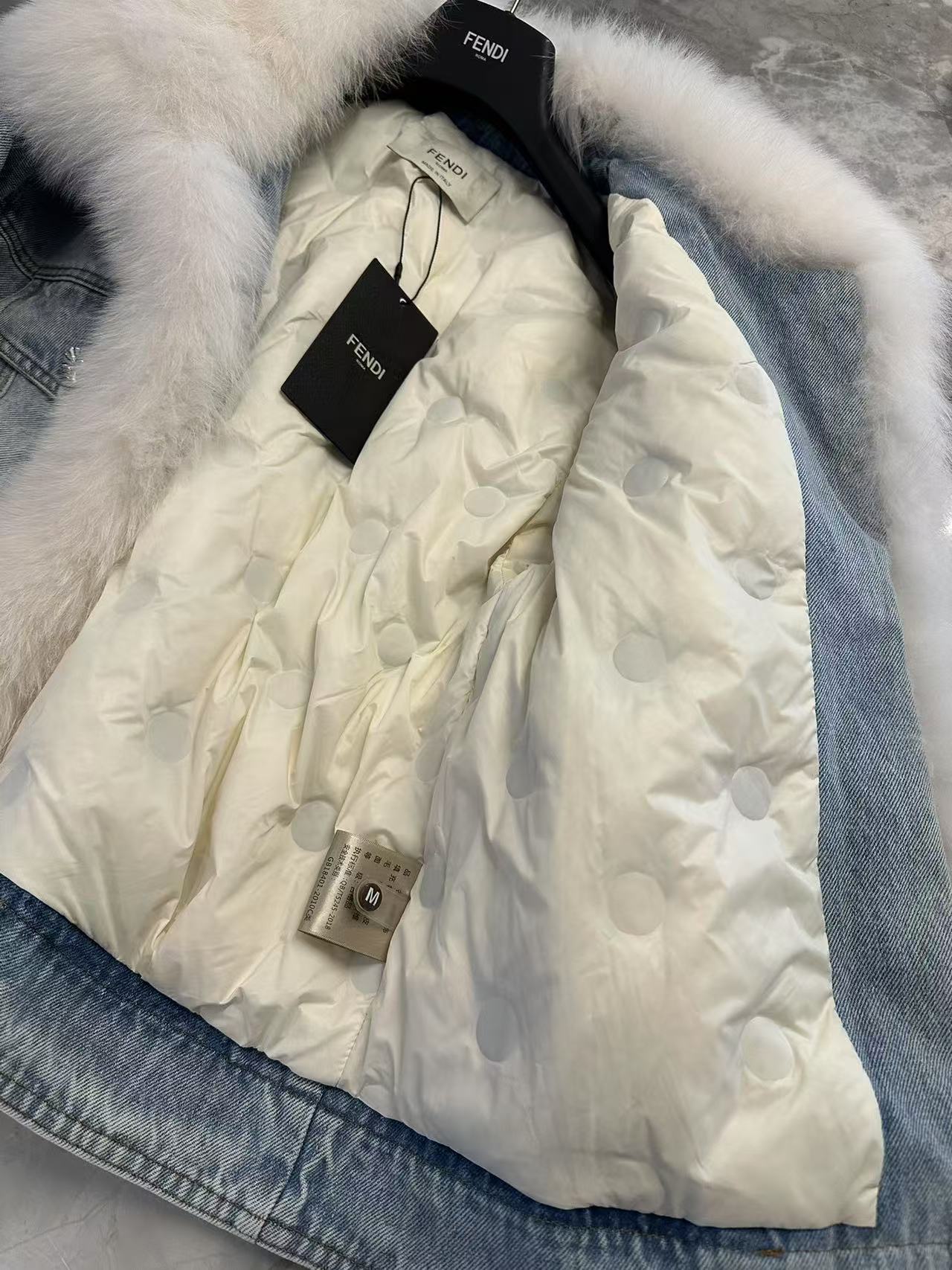 Fendi Fox fur denim fur