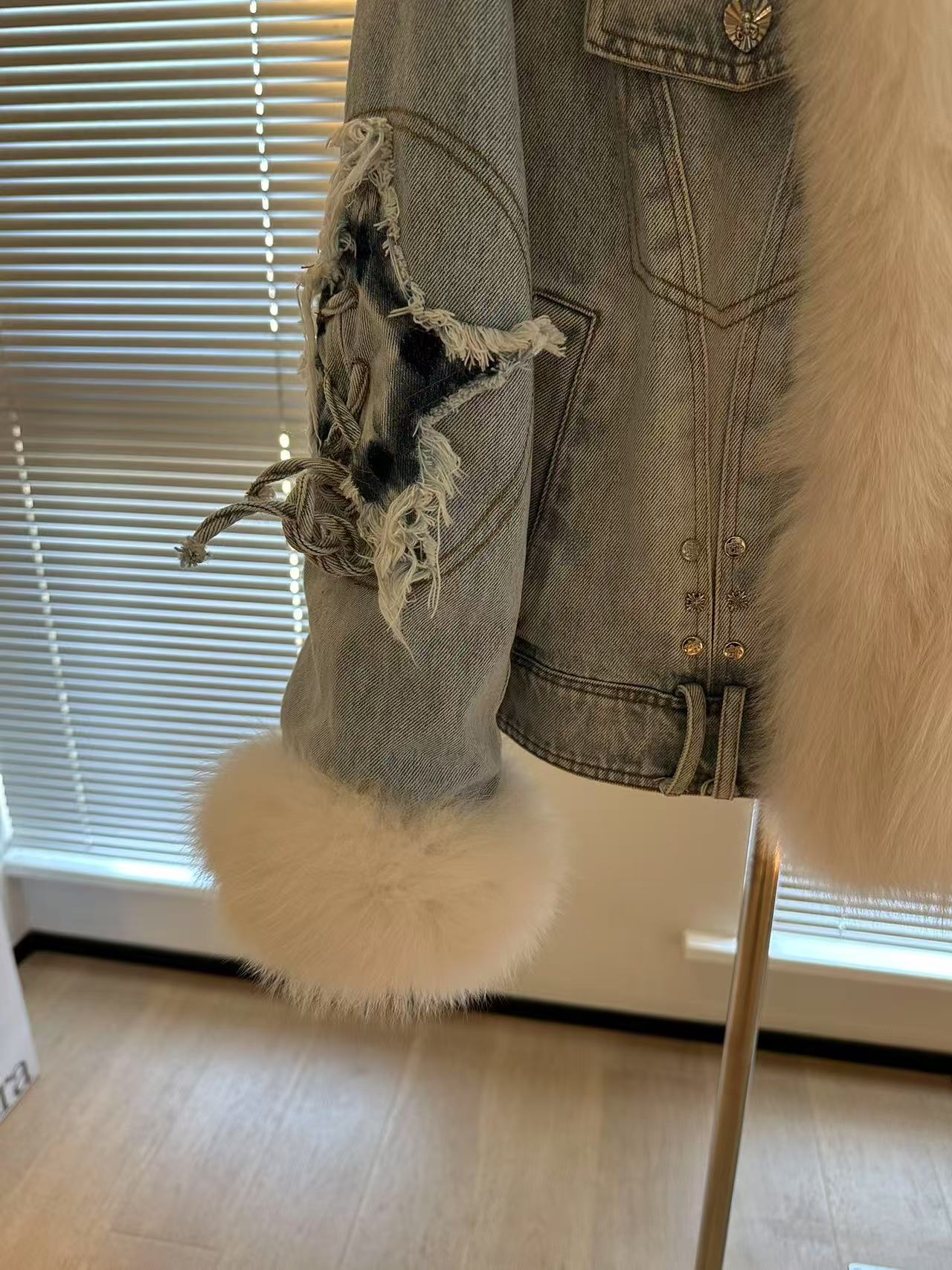 Fendi Fox fur denim fur