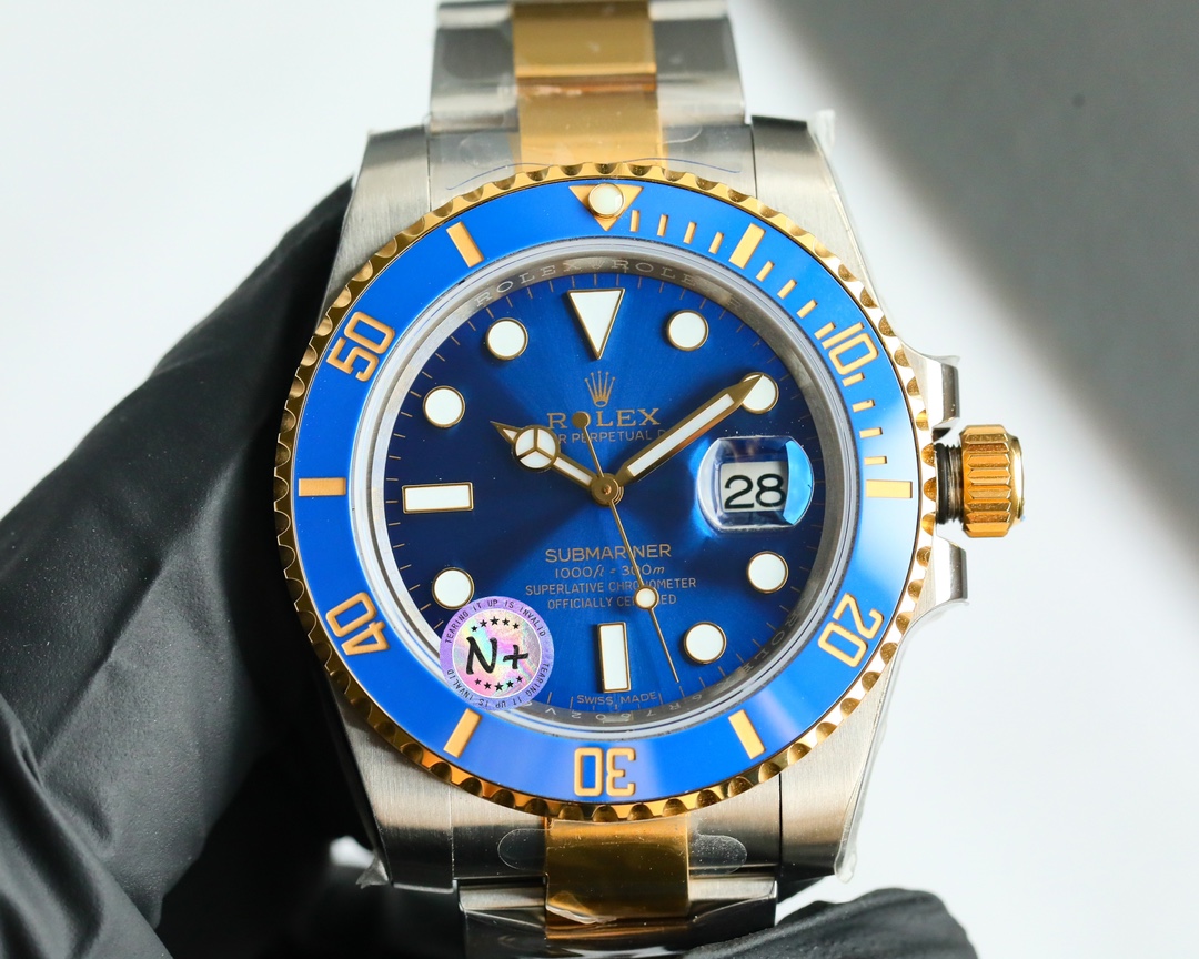 Replica Rolex Submariner Date 40 Dial Yellow Gold Watch