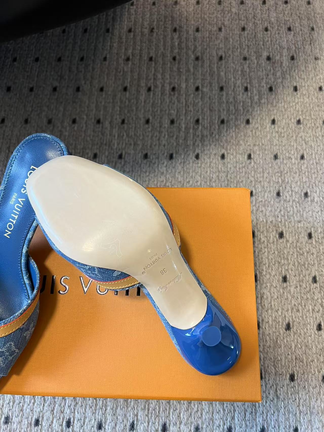 Louis Vuitton denim sandals