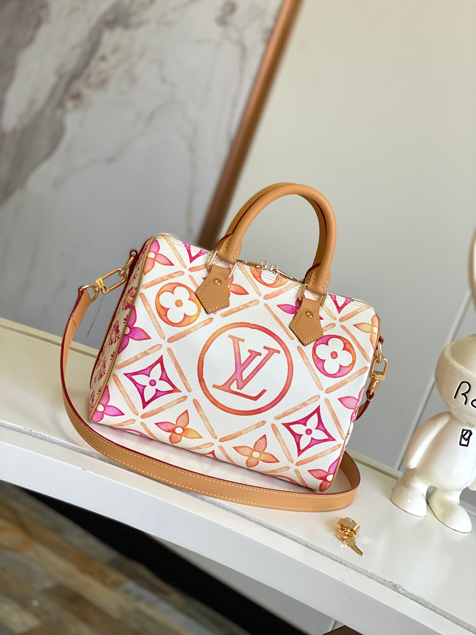 Top version LV Speedy Bandoulière 25 Monogram Tiles bag