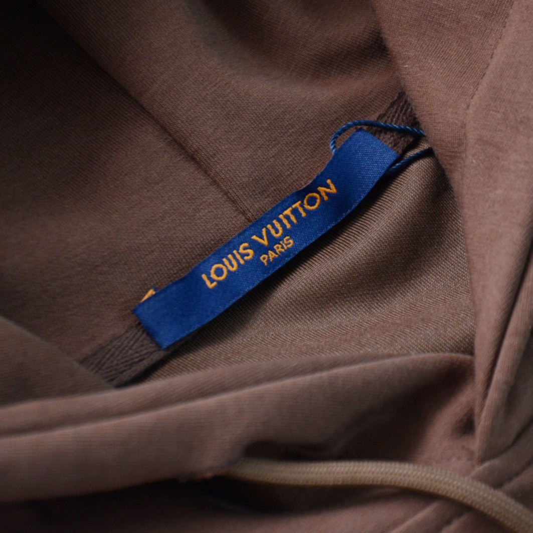 Replica Lv sunflower decorated hoodie