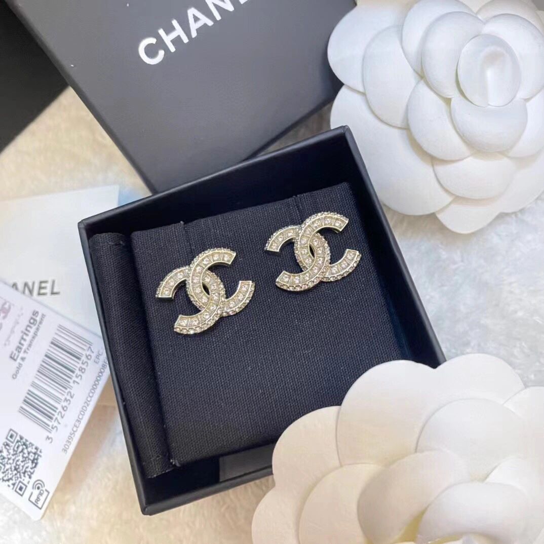 Chanel Rhinestone earrings