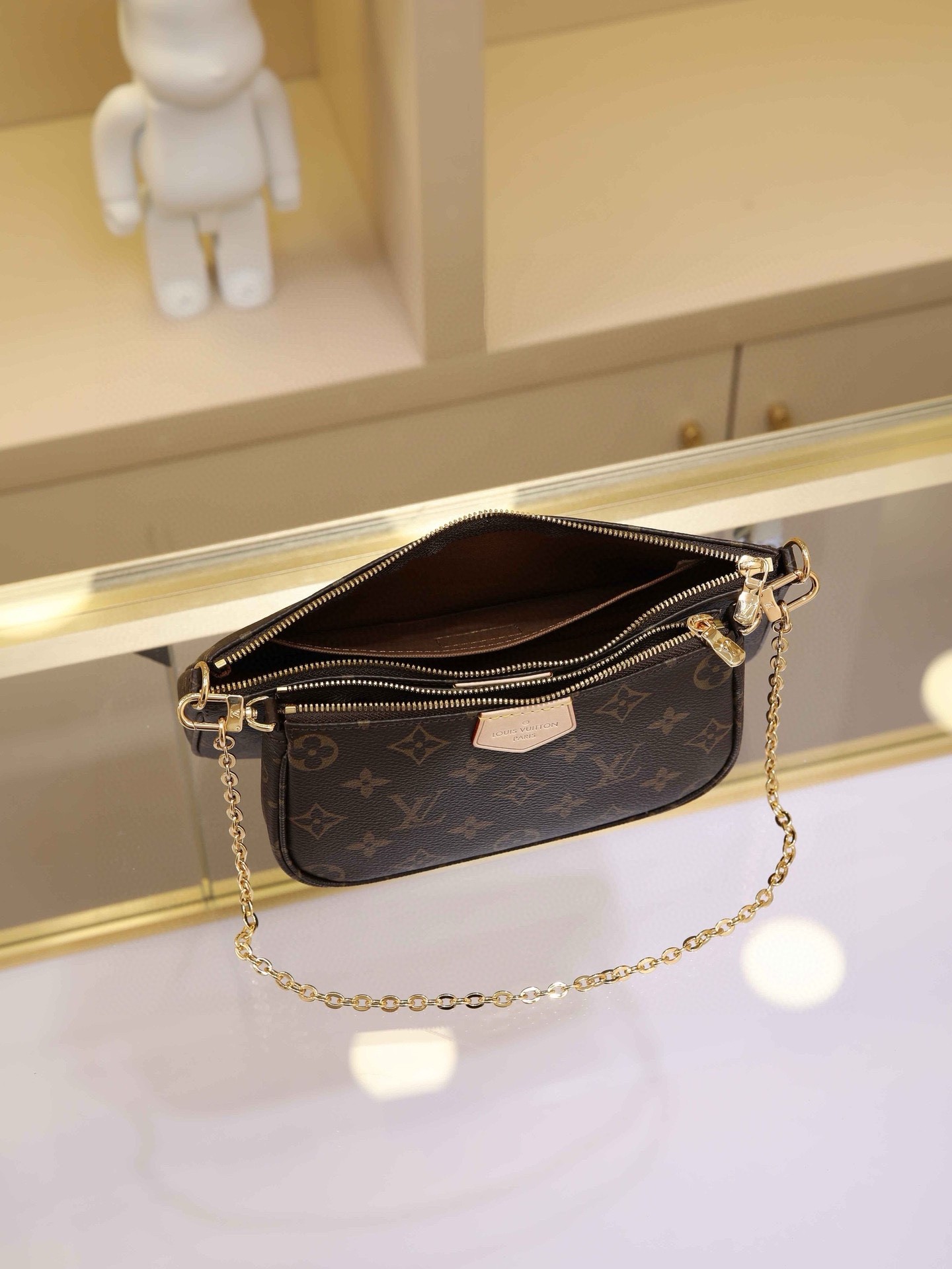 High quality LV Multi Pochette Accessories Monogram three piece set