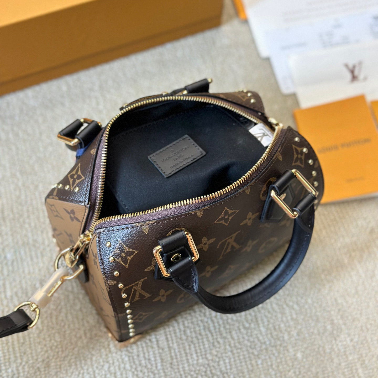 LV speedy crossbody shoulder bag