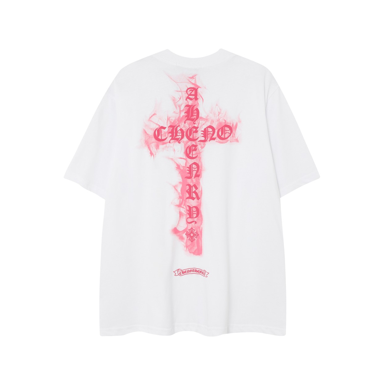 Chrome hearts Cross Sanskrit letters men's and women's T-shirts
