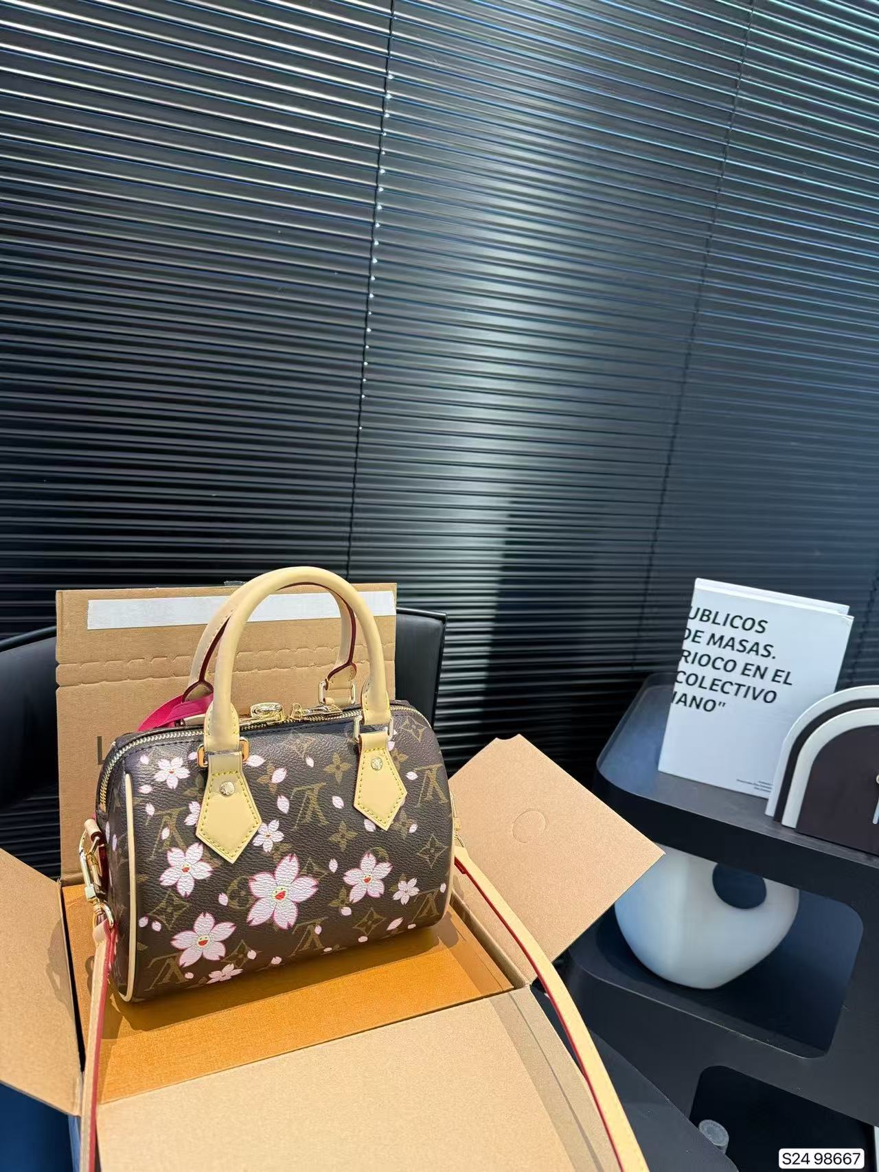 Louis Vuitton Cherry Blossom shoulder pillow bag