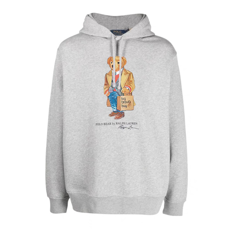 24 year Polo Bear hooded Ralph Lauren bear pullover hooded fleece sweatshirt
